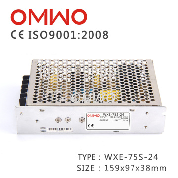 Fuente de alimentación de CA / CC Fuente de alimentación de modo de conmutación Wxe-75s-24